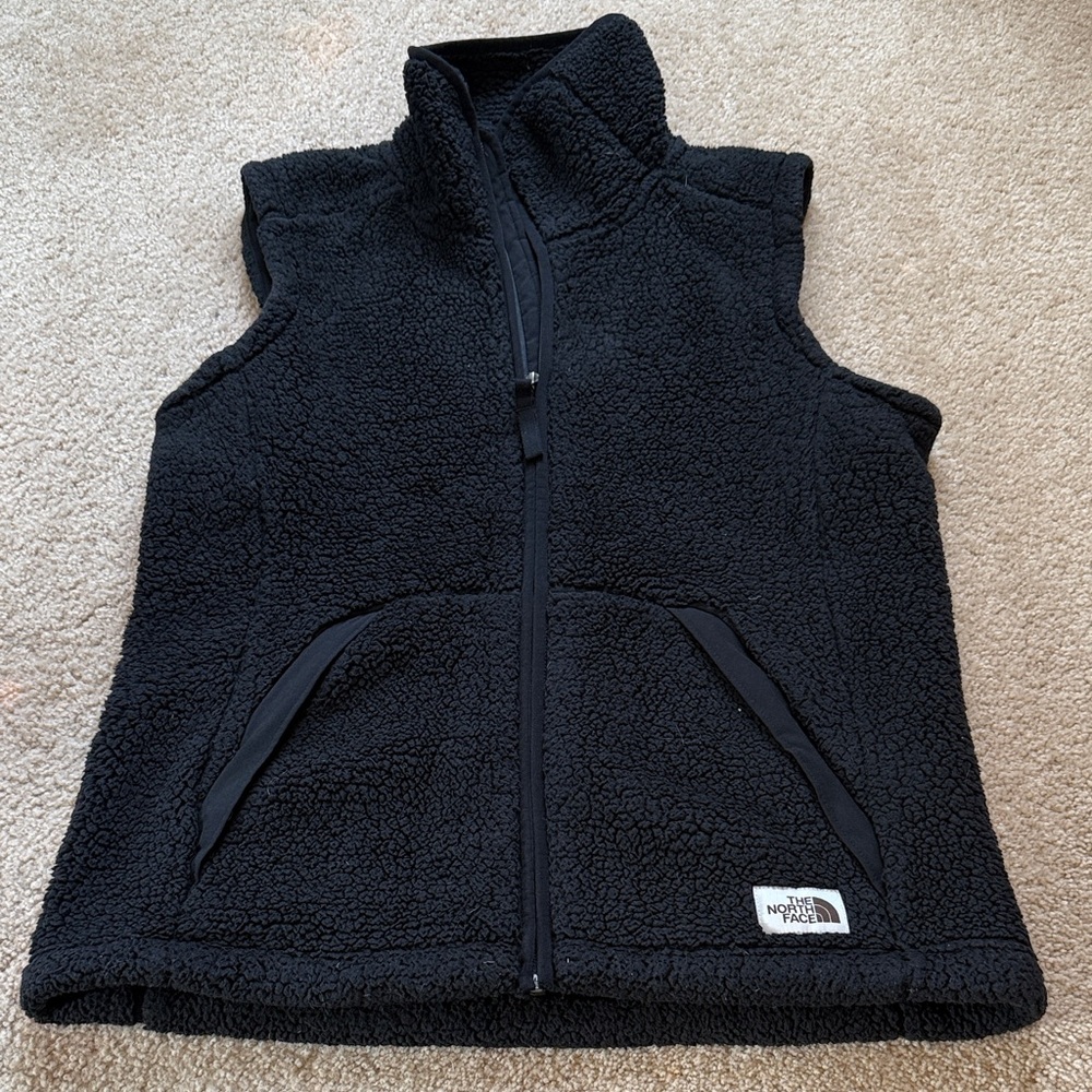 The North Face Black Sherpa Vest